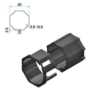 motor mecánico para pulsador cherubini roll eje 40mm