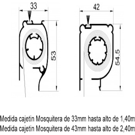 Mosquitera Enrollable tela Black-Out (fabricada a medida) - Imagen 6