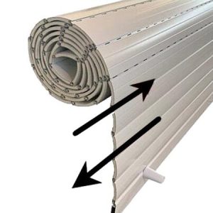 persiana enrollable de aluminio térmico curva 43mm
