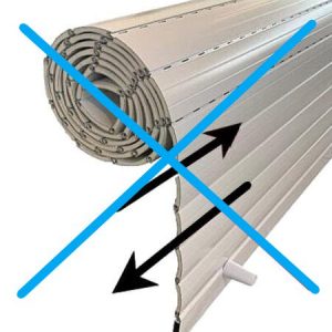 persiana enrollable de aluminio térmico curva 43mm