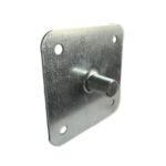 soporte metálico con espiga 75x75 mm